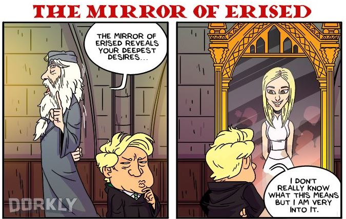 President Trump Illustrated As Harry Potter