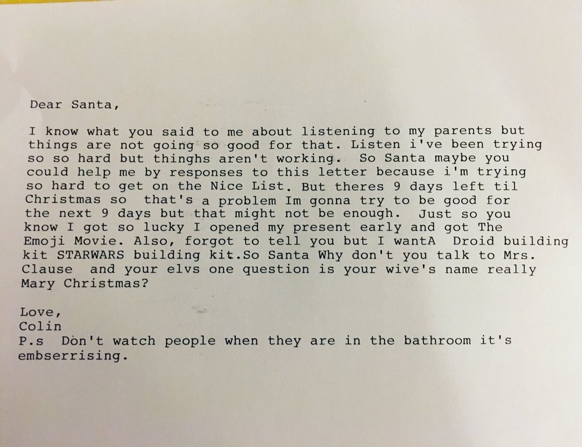 Kids Write To Santa And Are Making Some Hilarious Requests