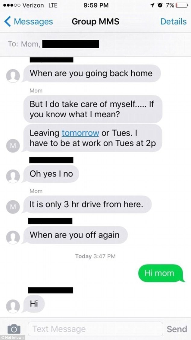 Mom Forgets Daughter Is In Group Chat Whilst Sexting Away