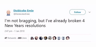 15 People Who Confessed To Breaking Their New Year Resolutions