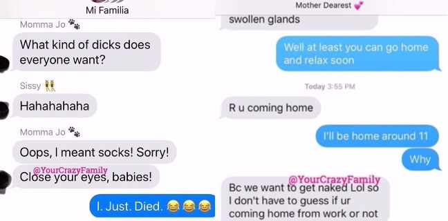 Crazy Fail Family Text Conversations You Wish You Had With Your Family Crazy Fail Family Text Conversations You Wish You Had With Your Family