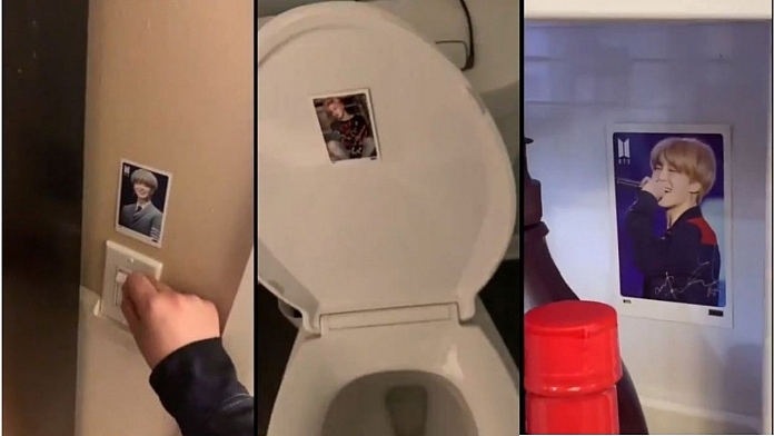 Fan Of Jimin From BTS Pranks Dad With Pictures Of BTS All Over The House