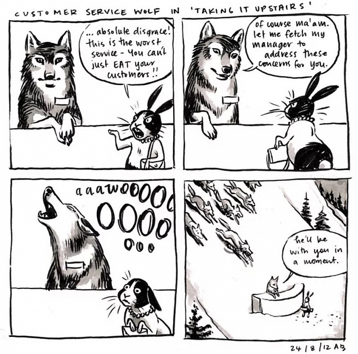 12 Retail Customer Service Experience Illustrated In Wolf Comics Is Definitely Relatable