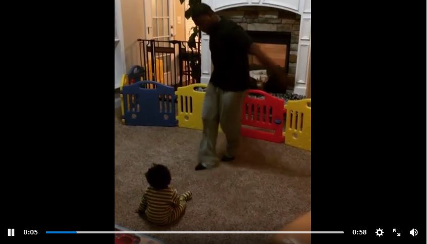 Dad Has A Dance Off With His Baby And Dad Had To Concede Defeat In Epic Video