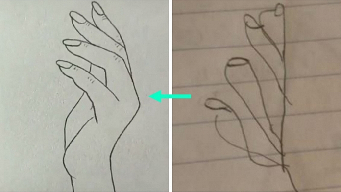 This Simple Sketch Of A Woman's Hand Is Indeed Proving Challenging For Some People