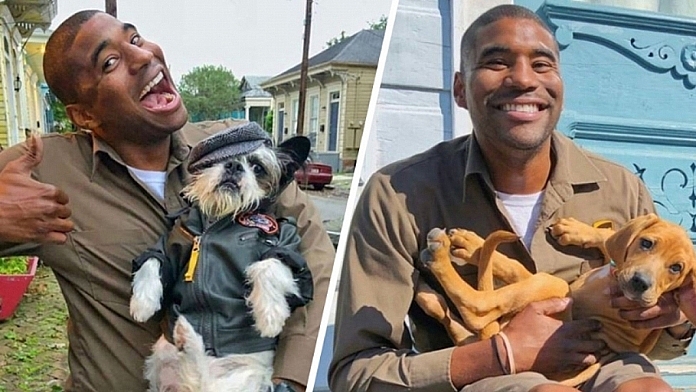 UPS Driver Instagrams Photos Of Adorable Dogs He Meets On His Delivery Runs