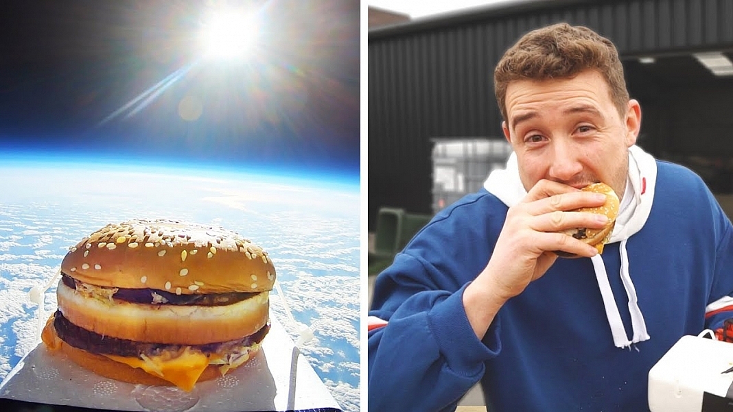 Dude Sends McDonald's Big Mac Into Space And Ate It After It Returned To Earth